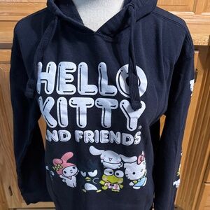 Hello Kitty and Friends Medium Juniors Black Hoodie Warm Sweatshirt